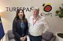 Laura Pena and Eoghan Corry at Fitur in Madrid