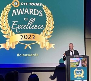 Stephen Cotter of CIE Tours talking