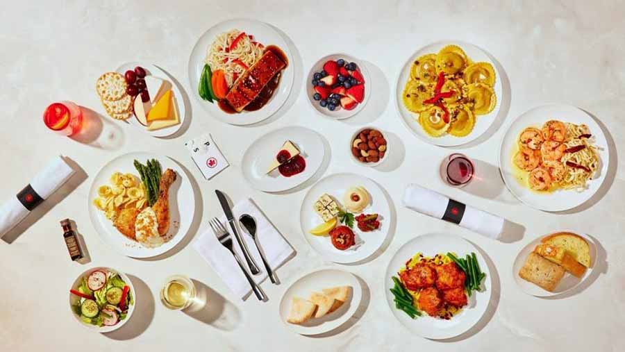 Air Canada dining options