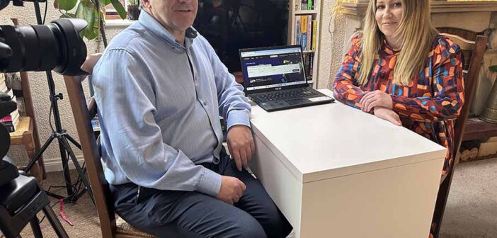 Eoghan Corry and Siobhan Molloy filming for the Complaints Bureau