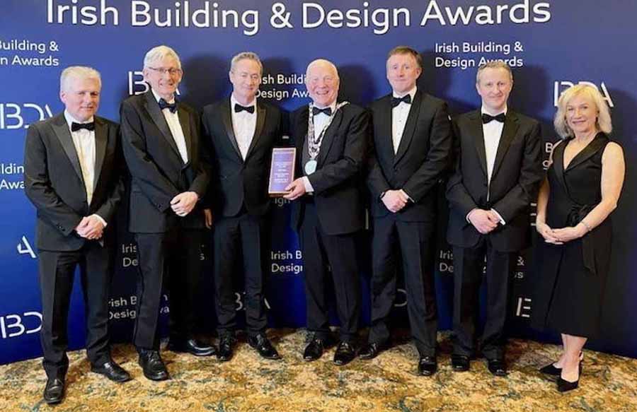 Paul Flynn Waterford City and County Council, Peter Bluett of Bluett &O'Donoghue Architects, Ray Sinnott Mount Congreve, Mayor of Waterford City and County ClIr Joe Conway, Robert Fox of Frank Fox & Associates, Shane McCulough of McCulough Lupton Quinn and Sandra Conway