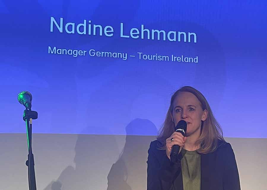Nadine Lehmann Manager Germany - Tourism Ireland, speaking at ITB Berlin 2024