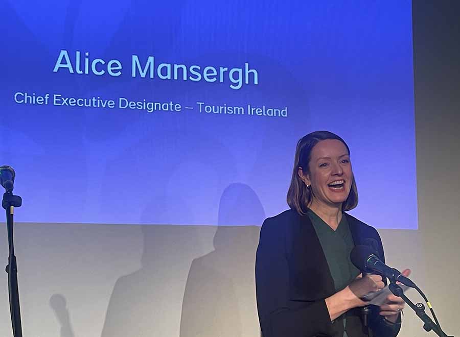 Alice Mansergh CEO of Tourism Ireland speaking at ITB Berlin 2024