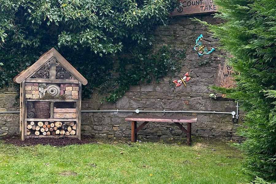 Bug hotel at Sligop Park hotel