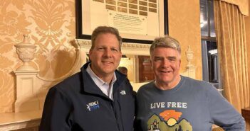 New Hampshire Governor Chris Sununu and Eoghan Corry