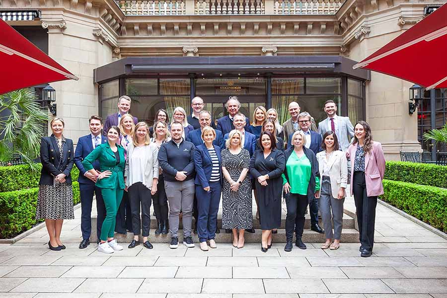 Representatives from Tourism Ireland and tourism companies from the island of Ireland at Tourism Ireland’s golf and luxury workshop in Frankfurt.
