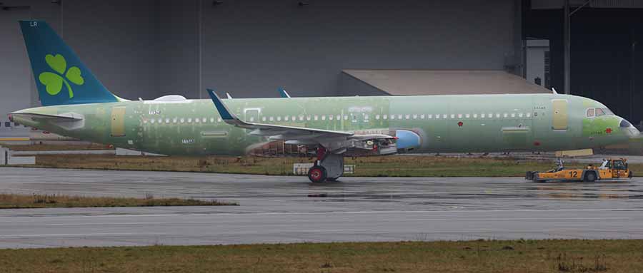 A321‑253NY in Aer Lingus colours photographed by Marcel Klein