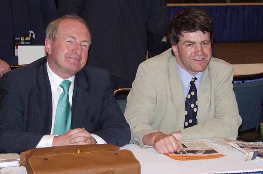 Eoghan Corry at IPW 2004 in LA with Michael Flood