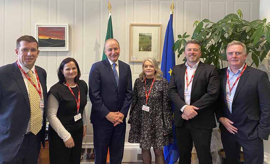 Restaurants Associate delegation with Micheal Mártin