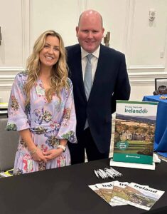 Sarah Hamilton of Tourism Ireland and Garrett Power of Muckross Group