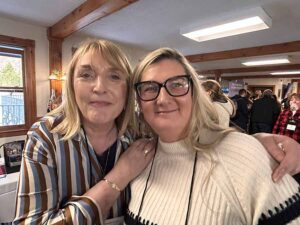 Dee Burdock of American Holidays and Donna Kenny of Tour America, Omni Mount Washington, Bretton Woods, April 9 2024