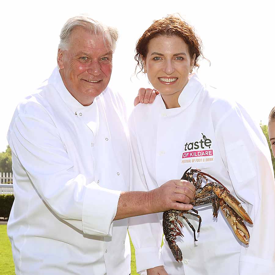 Chef Derry Clarke from The Club at Goffs and Chef Natalie Collins from The Japanese Gardens