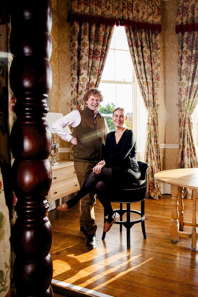 Owners of Castle Durrow, Tessa and Robin Leidig