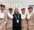 Emirates at the Irish Open: Varvara Novikova Mia Rothwell, Ireland country manager Anita Thomas, Angel Gaire Saint Cloud and Aylin Hertje