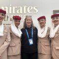 Emirates at the Irish Open: Varvara Novikova Mia Rothwell, Ireland country manager Anita Thomas, Angel Gaire Saint Cloud and Aylin Hertje