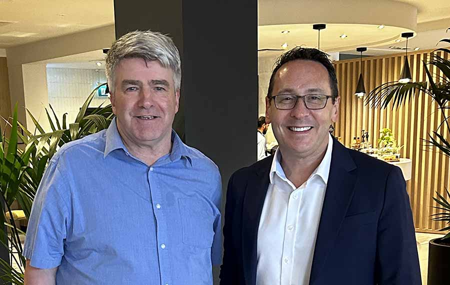 Eoghan Corry with Gerard Nolan of Royal Caribbean