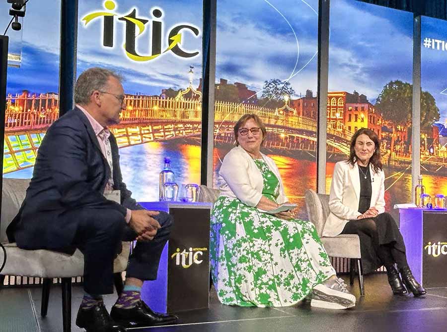 Jim Power, Anne O'Donoghue and Marty Considine at the ITIC conference