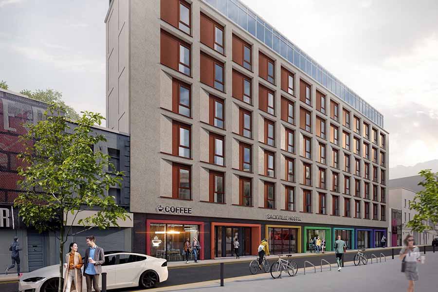 Firethorn Trust hostel site at Sackville Place
