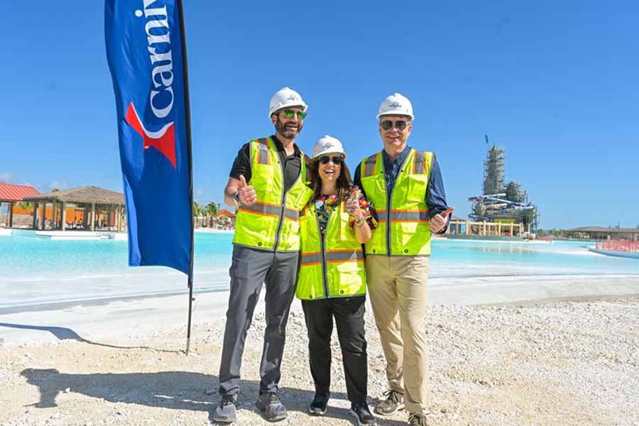 Carnival CEO Josh Weinstein & President Christine Duffy, preparing for Celebration Key