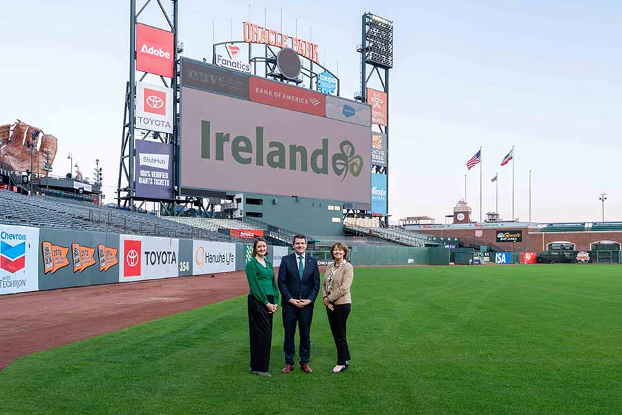 Alice Mansergh, Chief Executive of Tourism Ireland; Tourism Minister Peter Burke; and Alison Metcalfe, Tourism Ireland’s Head of North America