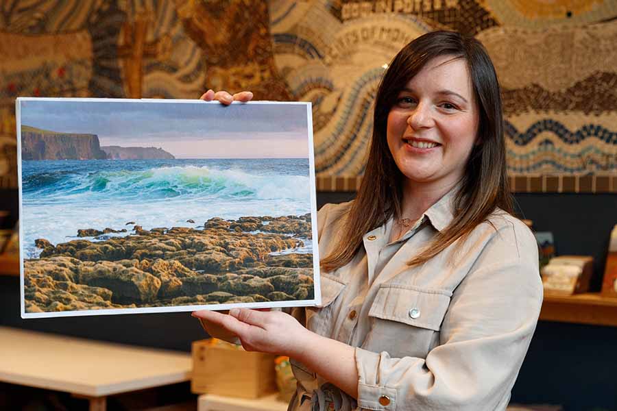 Liscannorís Anja Kolic with her winning entry in the Burren and Cliffs of Moher UNESCO Global Geopark photography competition