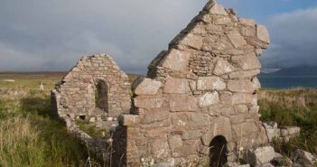 Teampall Deirbhile on the Mullet peninsula in north wets Mayo