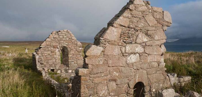 Teampall Deirbhile on the Mullet peninsula in north wets Mayo