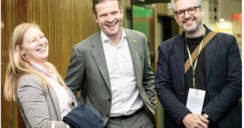 Dea Banic of The Travel Department, Tine Murn of New Deal Europe and Stephen Power TD Active.