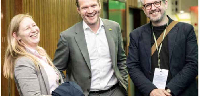 Dea Banic of The Travel Department, Tine Murn of New Deal Europe and Stephen Power TD Active.