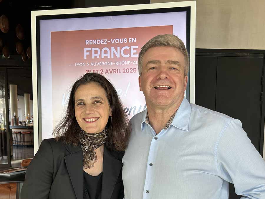 Vanessa Renaud of Atout France and Eoghan Corry