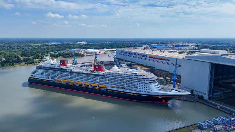 Disney Destiny floats out