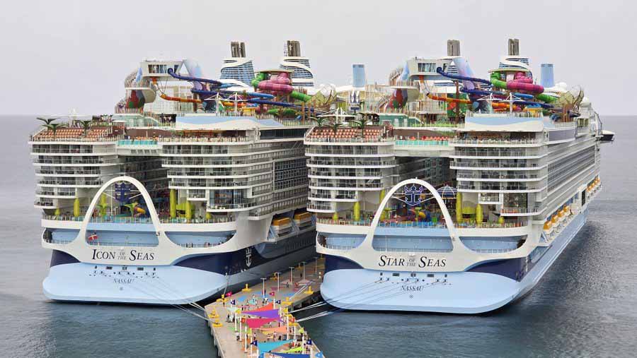 Icon of the Seas and Star of the Seas,together