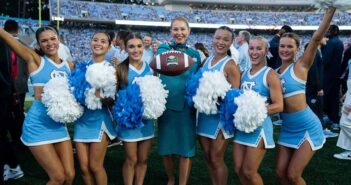 Aer Lingus Cabin Crew member Elizabeth Farrell is pictured with members of the University of North Carolina (UNC) cheer team. Aer Lingus today announces that the airline will commence a new year-round direct service between Raleigh-Durham International Airport, North Carolina and Dublin, Ireland, commencing from April 13th, 2026. The new route launches ahead of the 2026 Aer Lingus College Football Classic, which will see UNC face TCU at the Aviva Stadium in Dublin, with the team travelling from Raleigh-Durham International Airport to Dublin for the much-anticipated week-zero game.