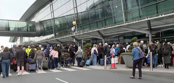 Evacuation of Dublin airport T2, Saturday September 20 2025