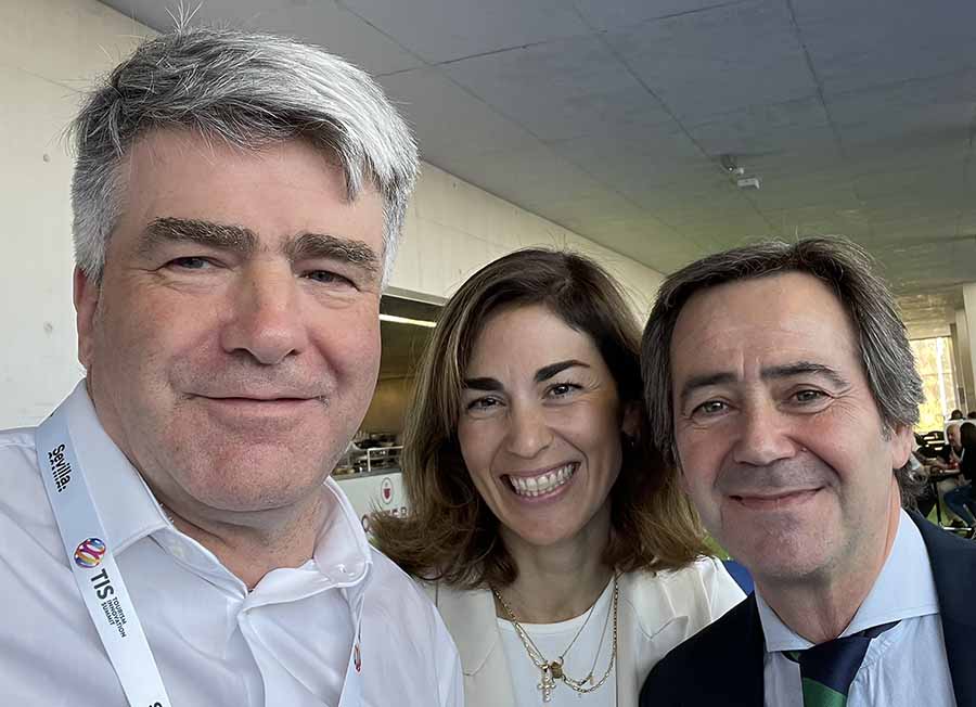 Eoghan Corry, Cristina Fuentes and Antonia Martin at the Tourism Innovation Summit in seville. 