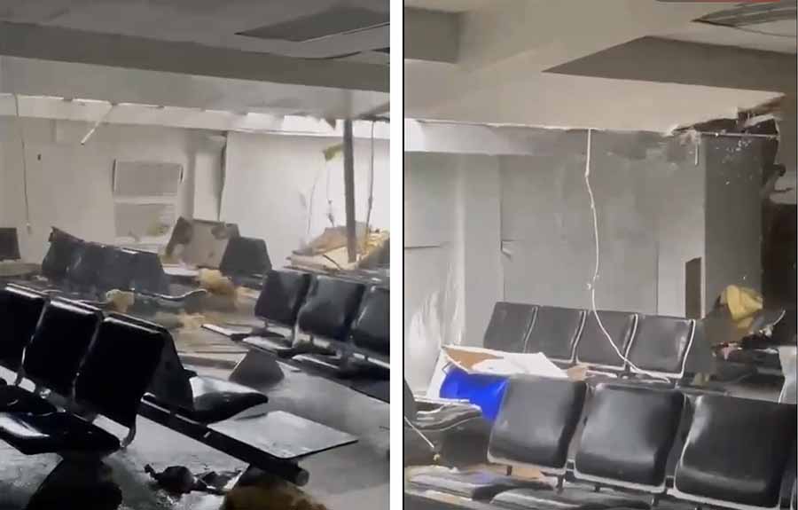 Montego Bay airport after Hurricane Melissa