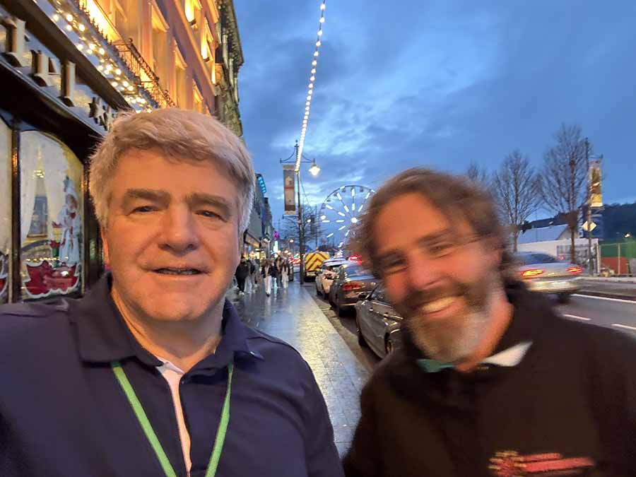 Eoghan Corry and Trevor Darmody festival director at Winterval 2025