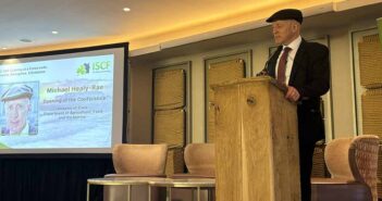 Minister Michael Healy Rae speaking at the Irish self Catering Federation conference in county Clare