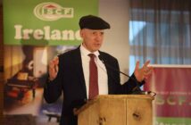 Minister Michael Healy Rae speaking at the Irish Self Catering Federation annual conference in Spanish Point county Clare