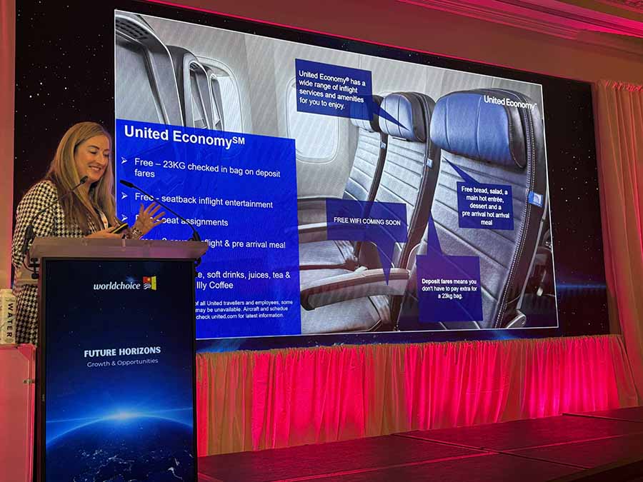 Aoife Gregg speaking at Worldchoice Conference 2025