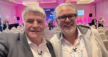 Eoghan Corry and Sascha Nau of Amadeus at Worldchoice conference 2025