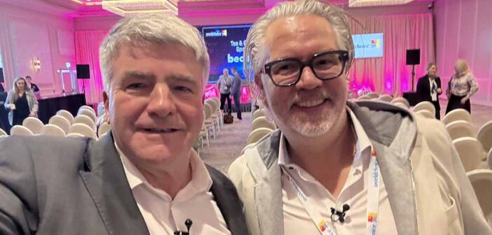 Eoghan Corry and Sascha Nau of Amadeus at Worldchoice conference 2025