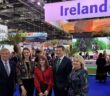 Christopher Brooke, chair of Tourism Ireland, Alice Mansergh CEO of Tourism ireland, Minister Keeva Archibold, Minister Peter Burke and Karen Sugrue Hennessy vice chair of Tourism Ireland at the Ireland stand at WTM in London