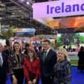 Christopher Brooke, chair of Tourism Ireland, Alice Mansergh CEO of Tourism ireland, Minister Keeva Archibold, Minister Peter Burke and Karen Sugrue Hennessy vice chair of Tourism Ireland at the Ireland stand at WTM in London