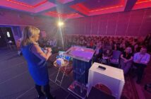 andra Corkin speaking at Travel Centres conference 2025
