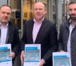 Iarnród Éireann Senior Project Manager Billy Hoey, Director of Commercial Business Units Glenn Carr and Project Manager Eoin O'Shea