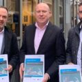 Iarnród Éireann Senior Project Manager Billy Hoey, Director of Commercial Business Units Glenn Carr and Project Manager Eoin O'Shea