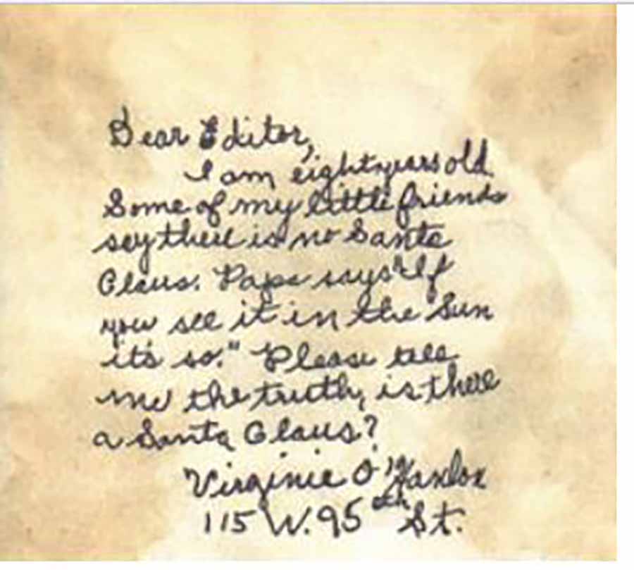 Virginia O'Hanlon's letter of September 1897