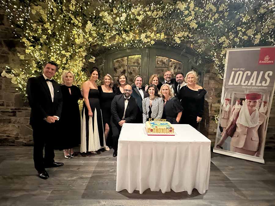 Emirates Ireland team who hosted the travel trade at an event in Ballynagarvey village to celebrate 15 years of operation in ireland