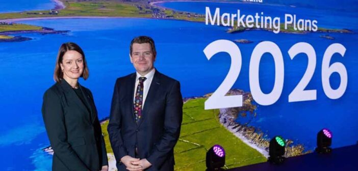 Alice Mansergh and Peter Burke, Tourism Ireland marketing plans launch 2026